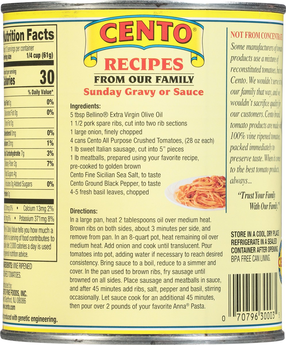 slide 6 of 9, Cento All Purpose Crushed Tomatoes 28 oz, 28 oz