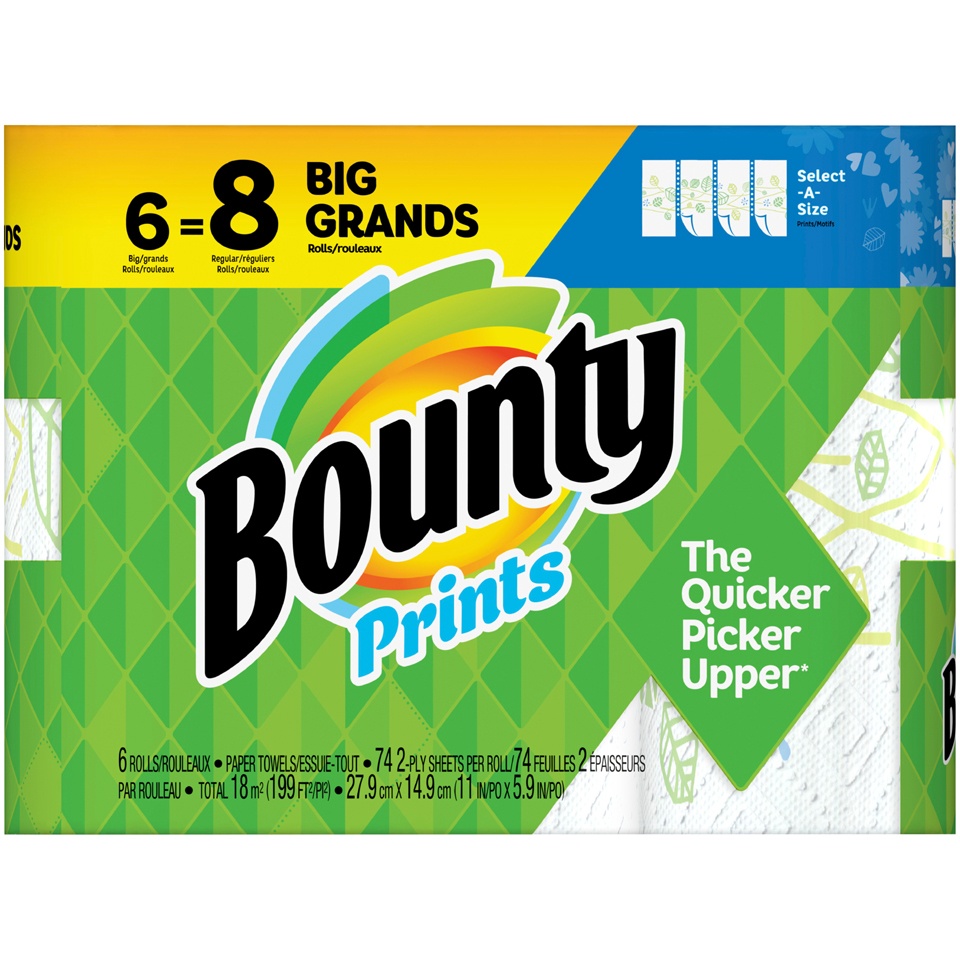 slide 2 of 4, Bounty Paper Towels 6 ea, 6 ct