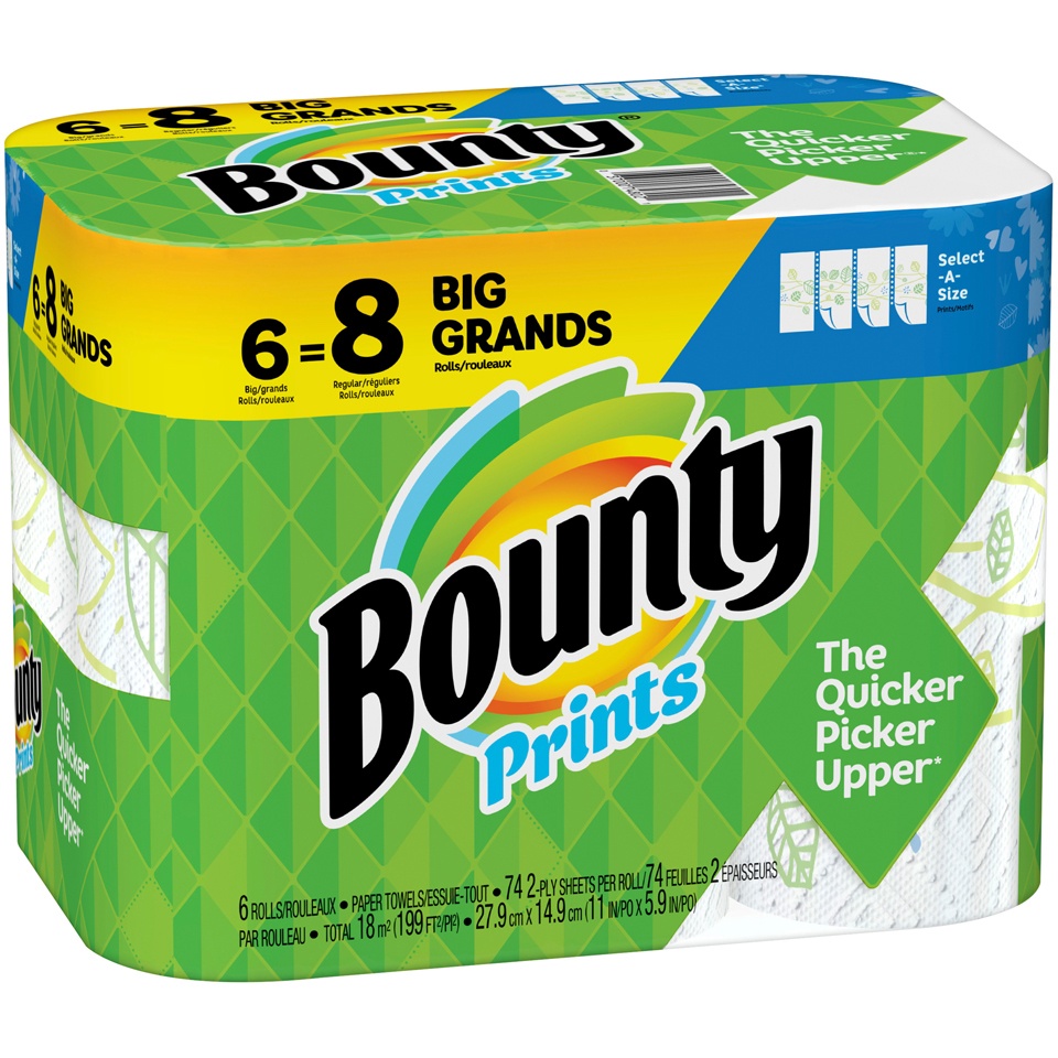 slide 3 of 4, Bounty Paper Towels 6 ea, 6 ct