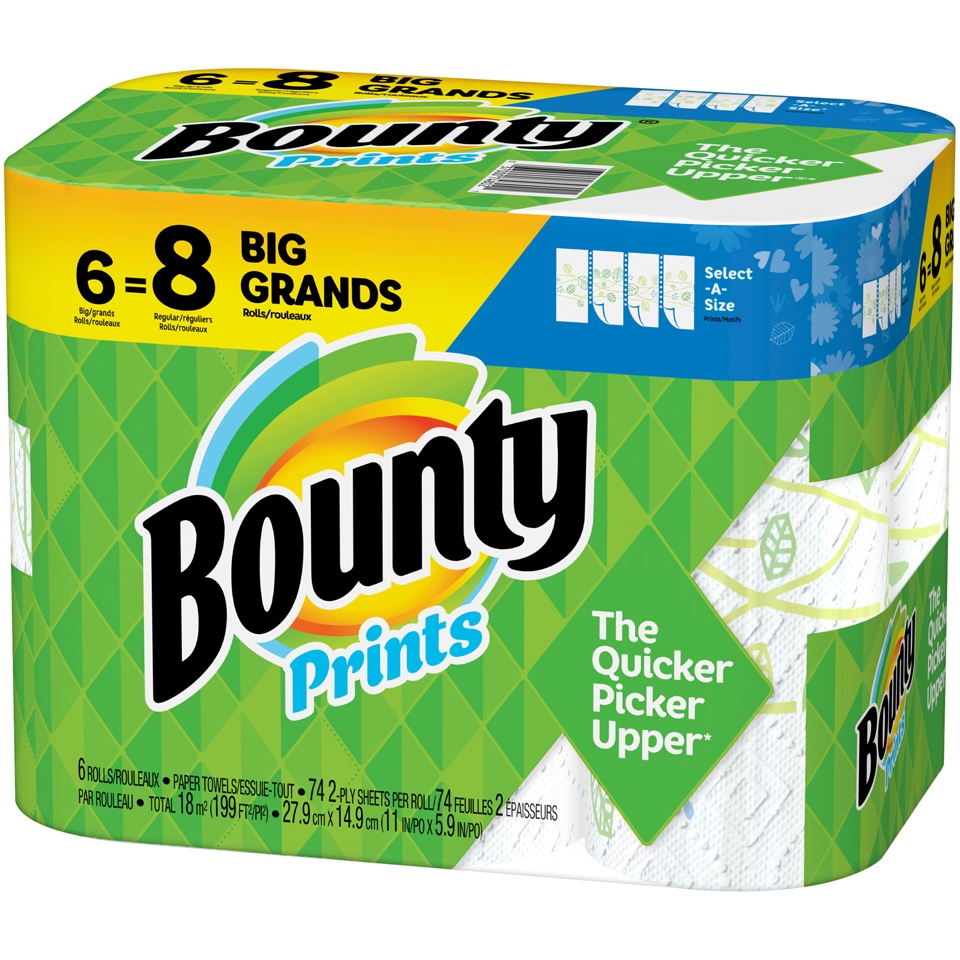 slide 4 of 4, Bounty Paper Towels 6 ea, 6 ct