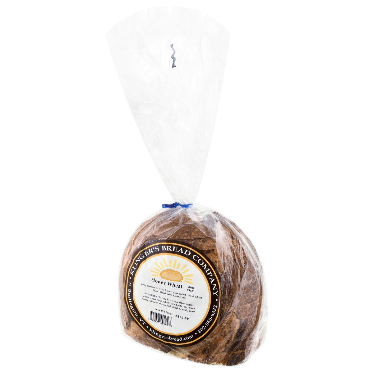 slide 4 of 4, Klinger's Sliced Honey Wheat Bread - 20 OZ, 20 oz