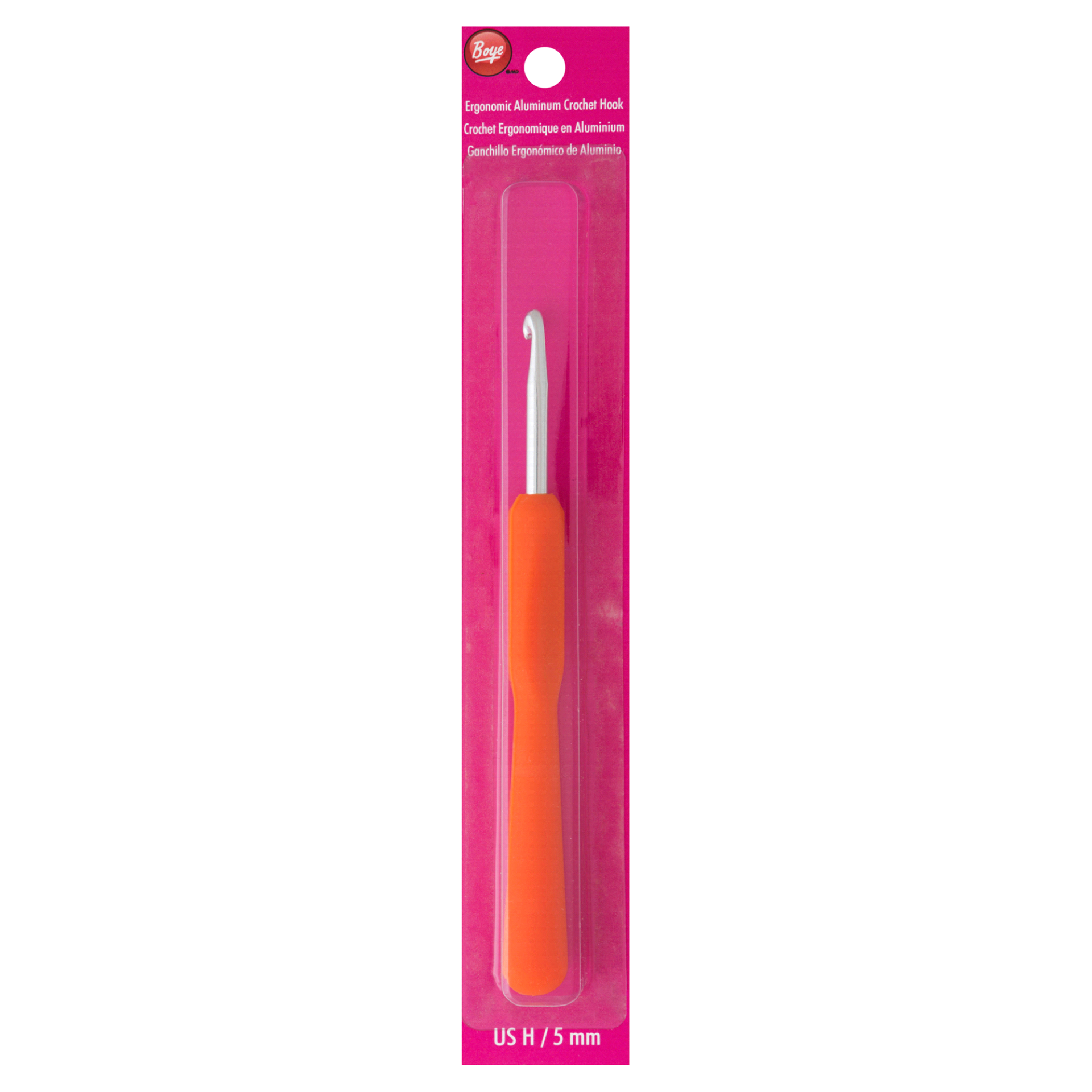 slide 1 of 1, Boye Ergonomic Crochet Hook- Size H, 1 ct