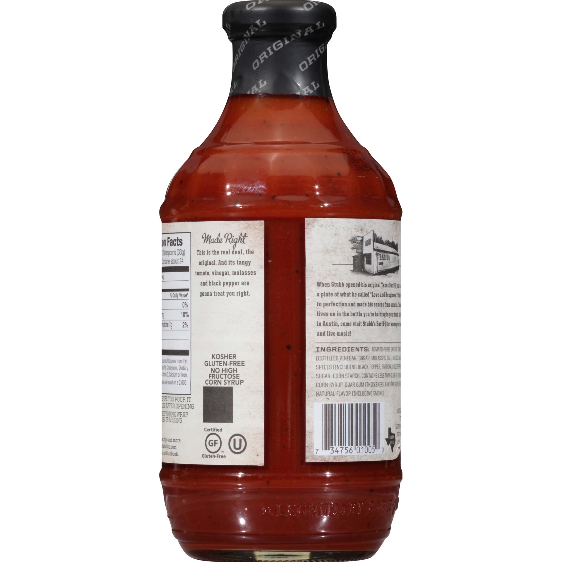 slide 3 of 5, Stubb's Original Legendary Bar-B-Q Sauce, 28 oz, 28 oz