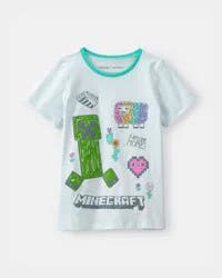 Carters Girls Minecraft® Graphic Tee - Blue Blue 8
