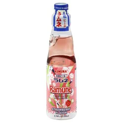 Kimura Strawberry Flavor Ramune 6.76 fl oz