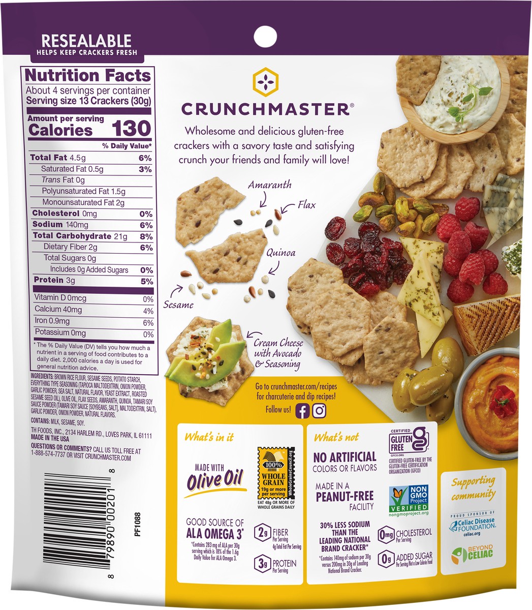 slide 3 of 3, Crunchmaster Multi-Seed Ultimate Everything Crackers 4.0 oz, 1 ct