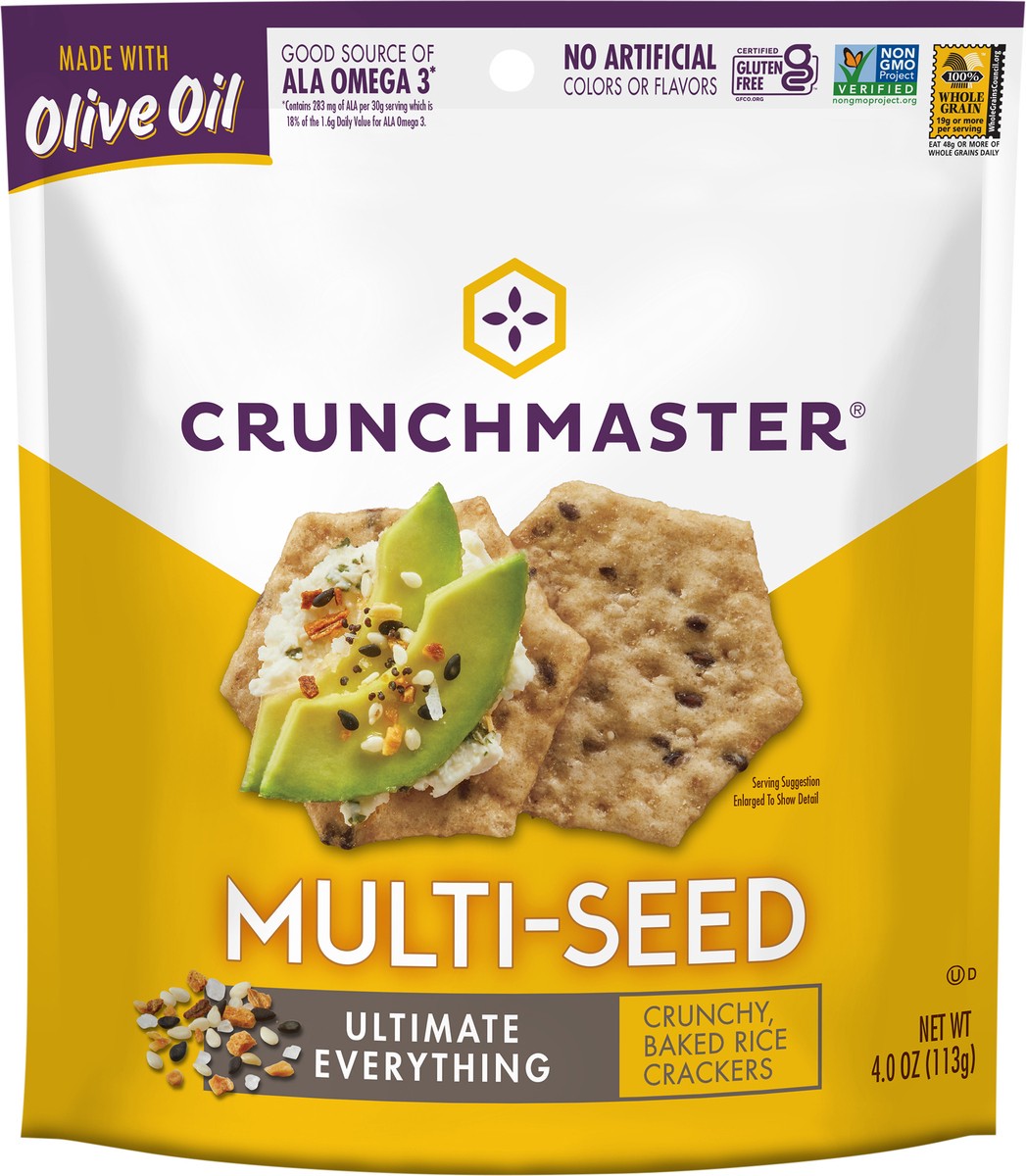 slide 2 of 3, Crunchmaster Multi-Seed Ultimate Everything Crackers 4.0 oz, 1 ct