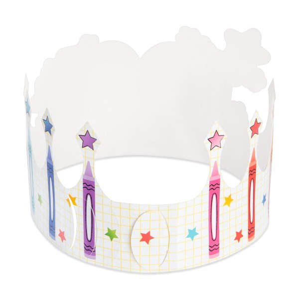 slide 2 of 3, Office Depot Brand 100Th Day Of School Paper Crowns, Multicolor, Pack Of 12, 12 ct