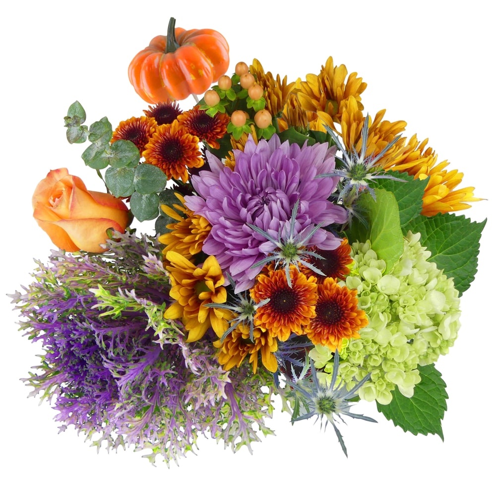 slide 1 of 1, The Queens Flowers Pumpkin Patch Bouquet, 12 ct