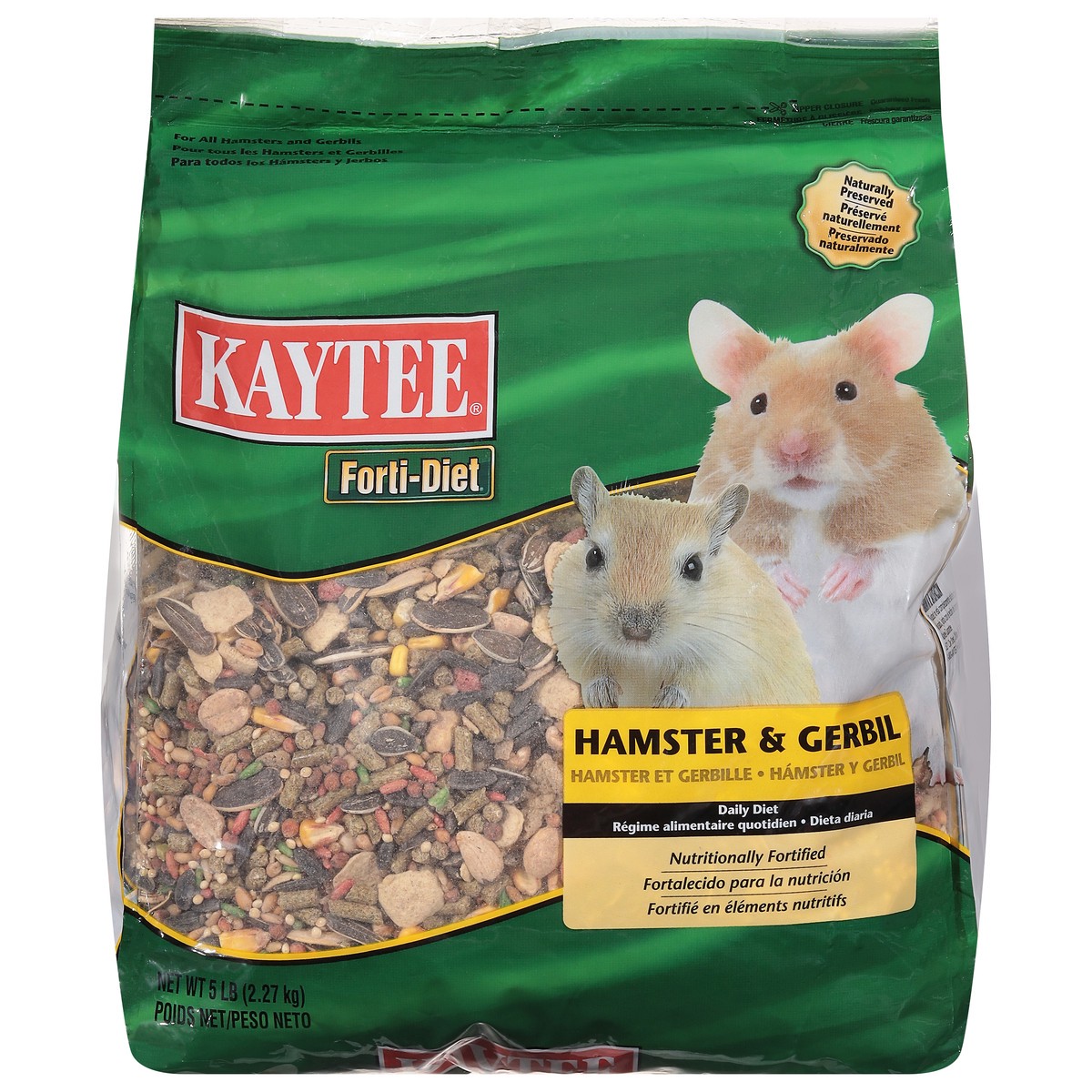 slide 1 of 9, Kaytee Forti-Diet Hamster & Gerbil Pet Food 5 lb, 5 lb