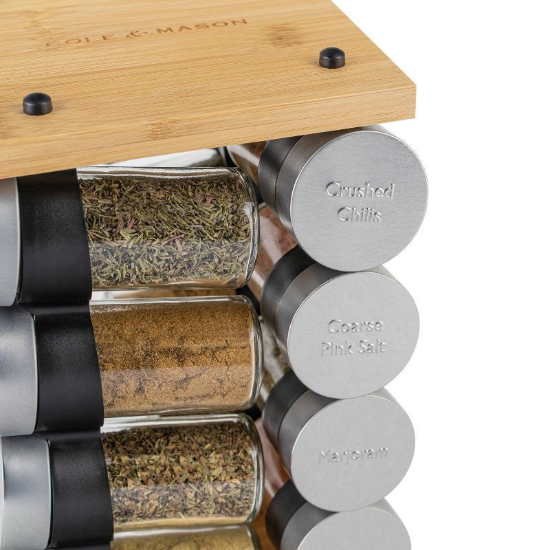 slide 8 of 13, Cole & Mason Blyth 16 Jar Bamboo Spice Rack, 1 ct