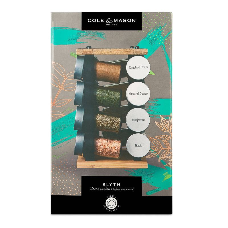 slide 4 of 13, Cole & Mason Blyth 16 Jar Bamboo Spice Rack, 1 ct