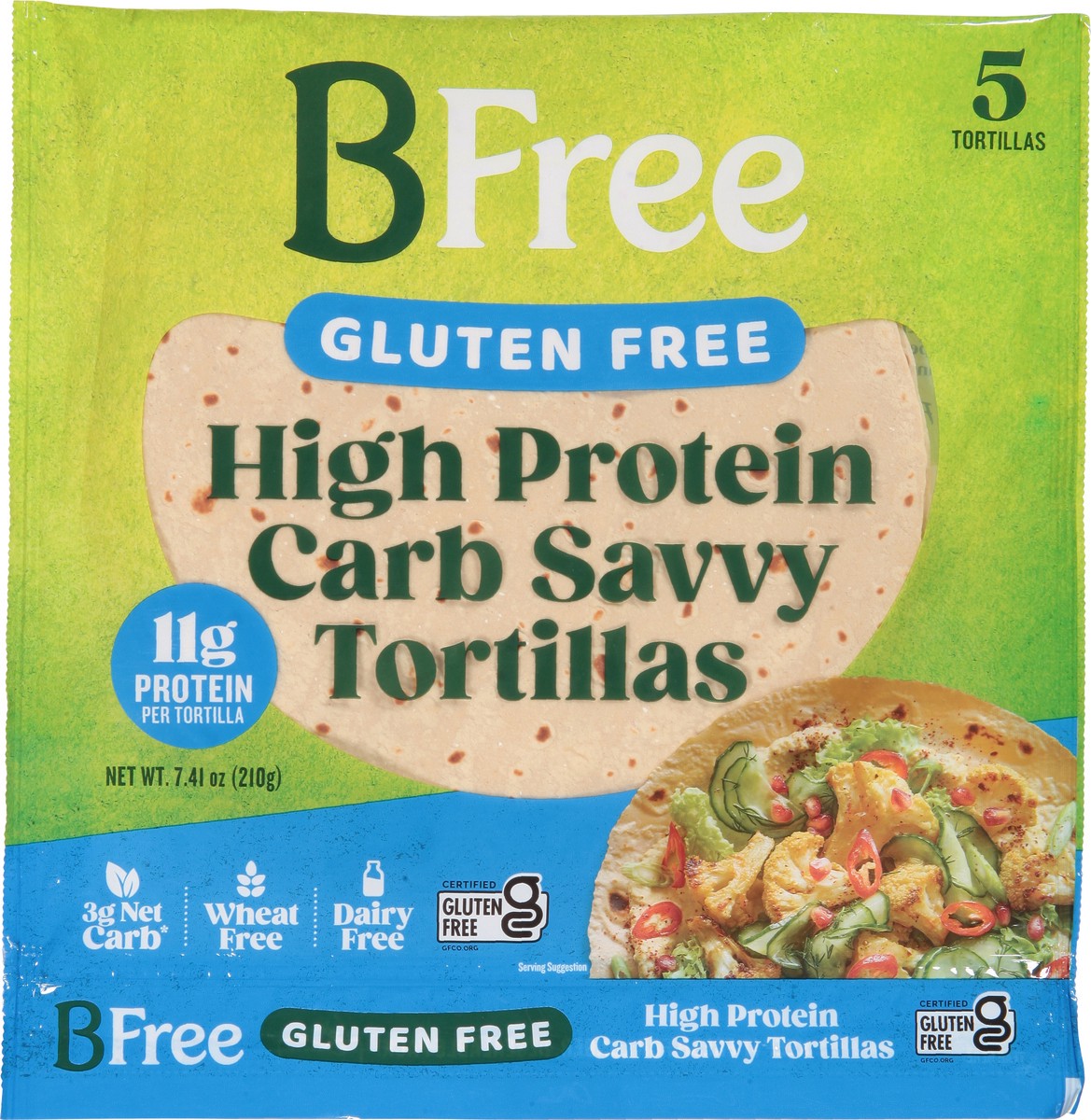 slide 4 of 13, BFree Gluten Free High Protein Carb Savvy Tortillas 5 ea, 5 ct