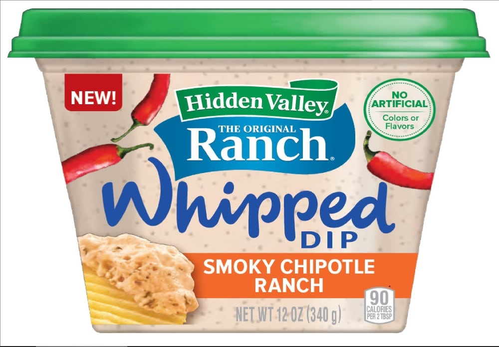 slide 1 of 1, Hidden Valley Smoky Chipotle Ranch Whipped Dip, 12 oz