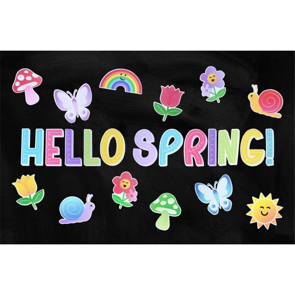 slide 2 of 2, Office Depot Brand Springtime Celebration Bulletin Board Cutouts, Multicolor, Pack Of 24, 24 ct