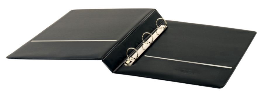 slide 4 of 5, Office Depot Brand Round Ring Reference Binder, Legal Size 100% Recycled, Black, 1 in