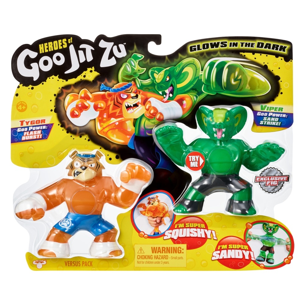 slide 1 of 1, Moose Toys Goo Jit Zu Tygor And Viper Action Figure Versus Pack, 1 ct