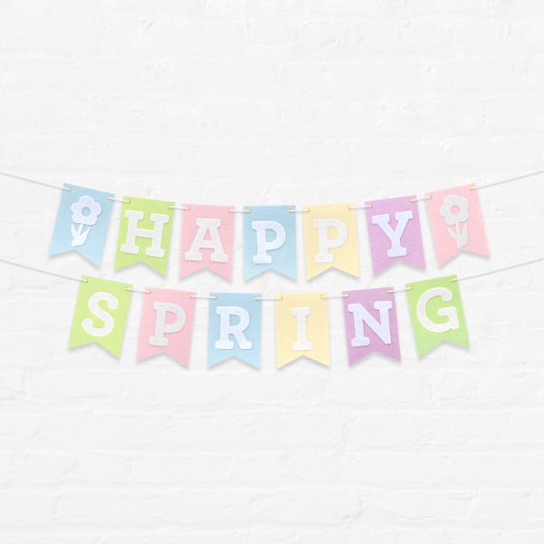 slide 2 of 2, Office Depot Brand Happy Spring Felt Garland, 8 Ft, Multicolor, 1 ct