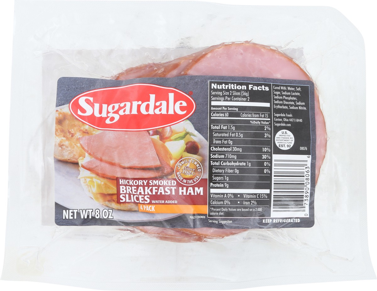 slide 4 of 5, Sugardale Breakfast Ham Slices, 8oz., 4 ct