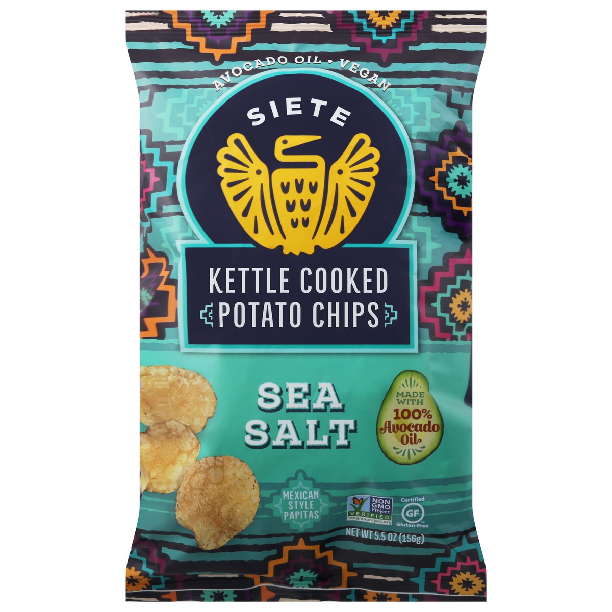 slide 14 of 14, Siete Sea Salt Kettle Cooked Potato Chips 5.5 oz, 1 ct