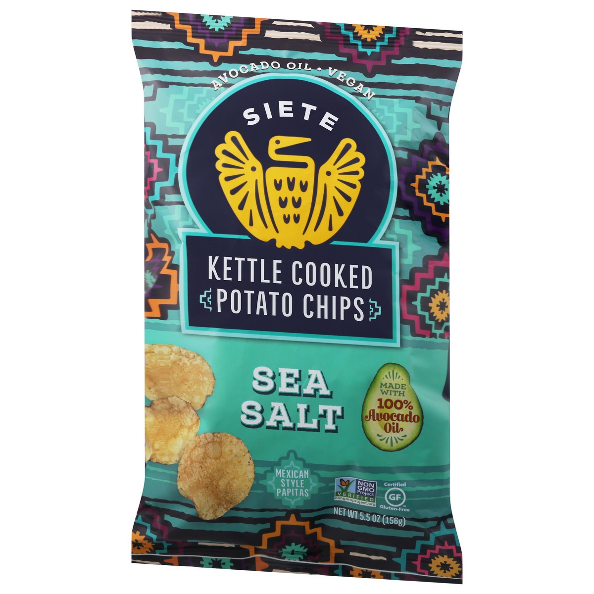 slide 11 of 14, Siete Sea Salt Kettle Cooked Potato Chips 5.5 oz, 1 ct