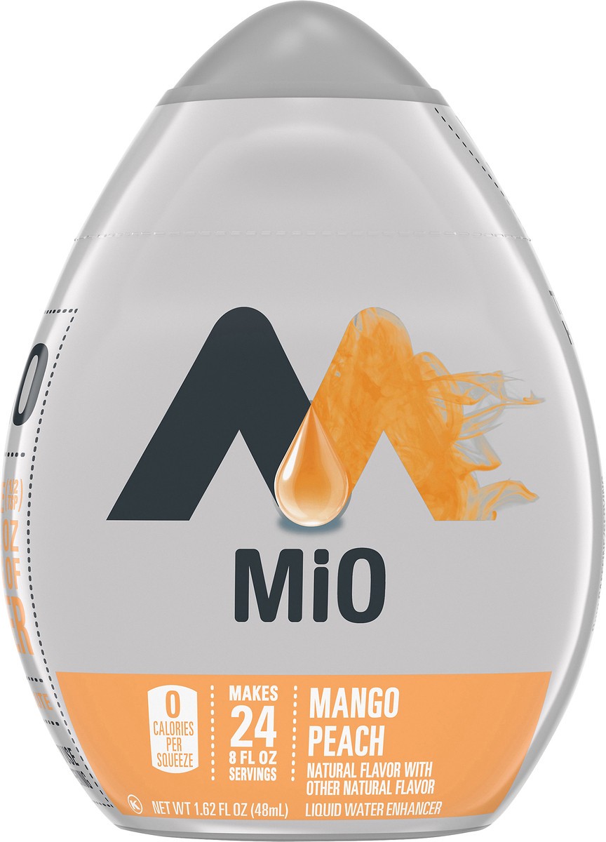 slide 7 of 9, MiO Liquid Water Enhancer Mango Peach Naturally Flavored Drink Mix Bottle, 1.62 fl oz