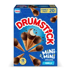 Drumstick Mini Drums Vanilla Sundae Cones, 20 Count
