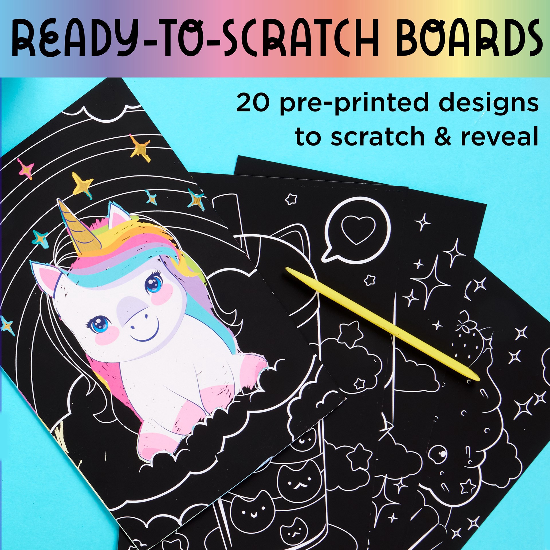 slide 4 of 7, Faber-Castell Creativity For Kids Deluxe Scratch Art Kit, 3.3 in x 3.75 in