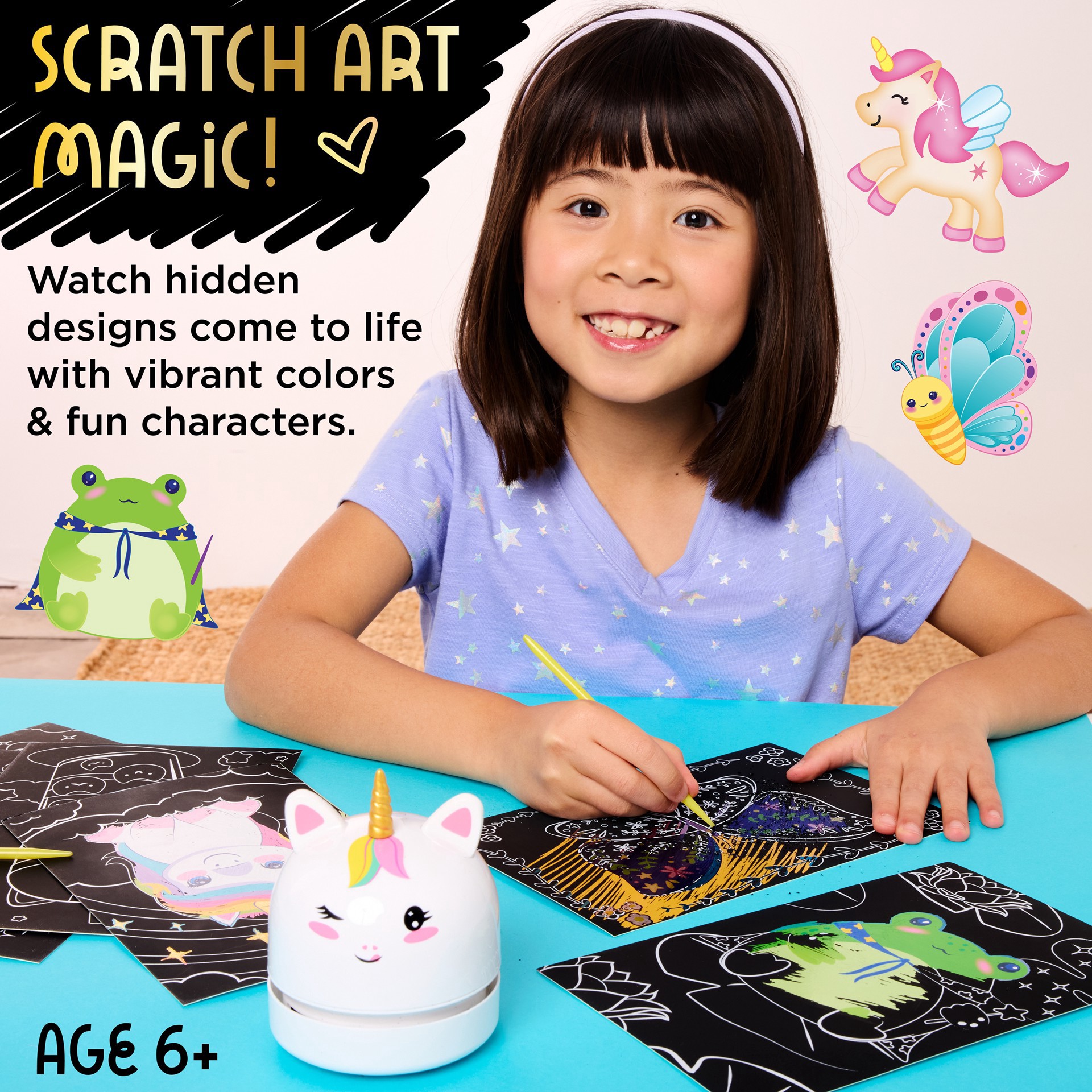 slide 7 of 7, Faber-Castell Creativity For Kids Deluxe Scratch Art Kit, 3.3 in x 3.75 in