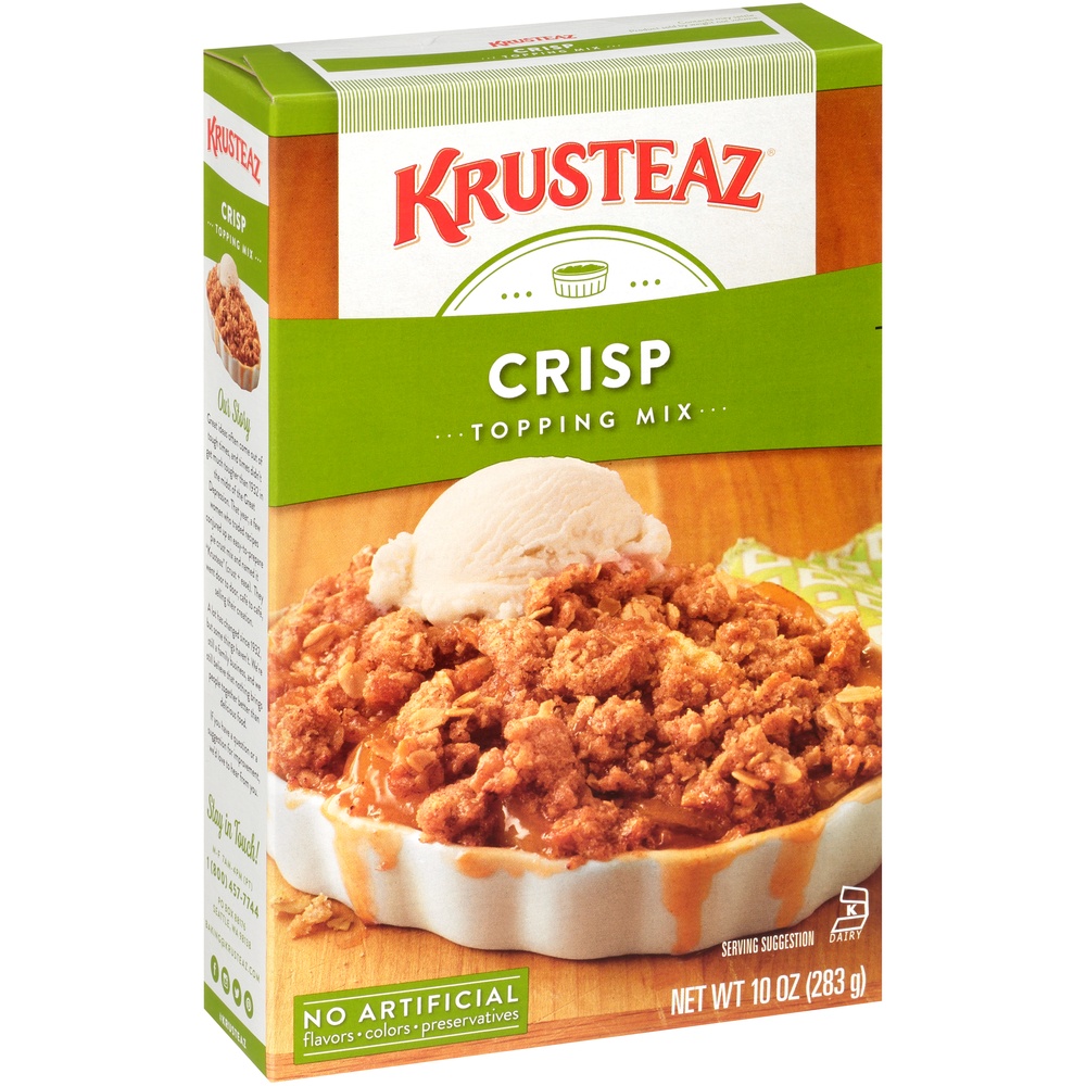 slide 4 of 8, Krusteaz Supreme Mix Crisp Topping, 10 oz