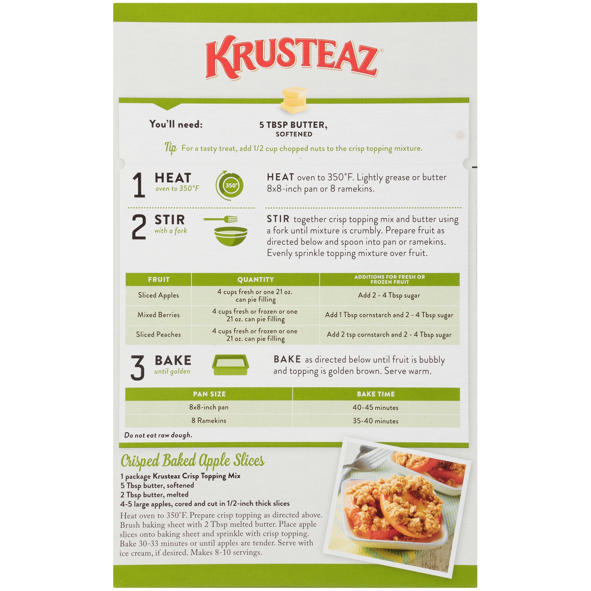 slide 3 of 8, Krusteaz Supreme Mix Crisp Topping, 10 oz