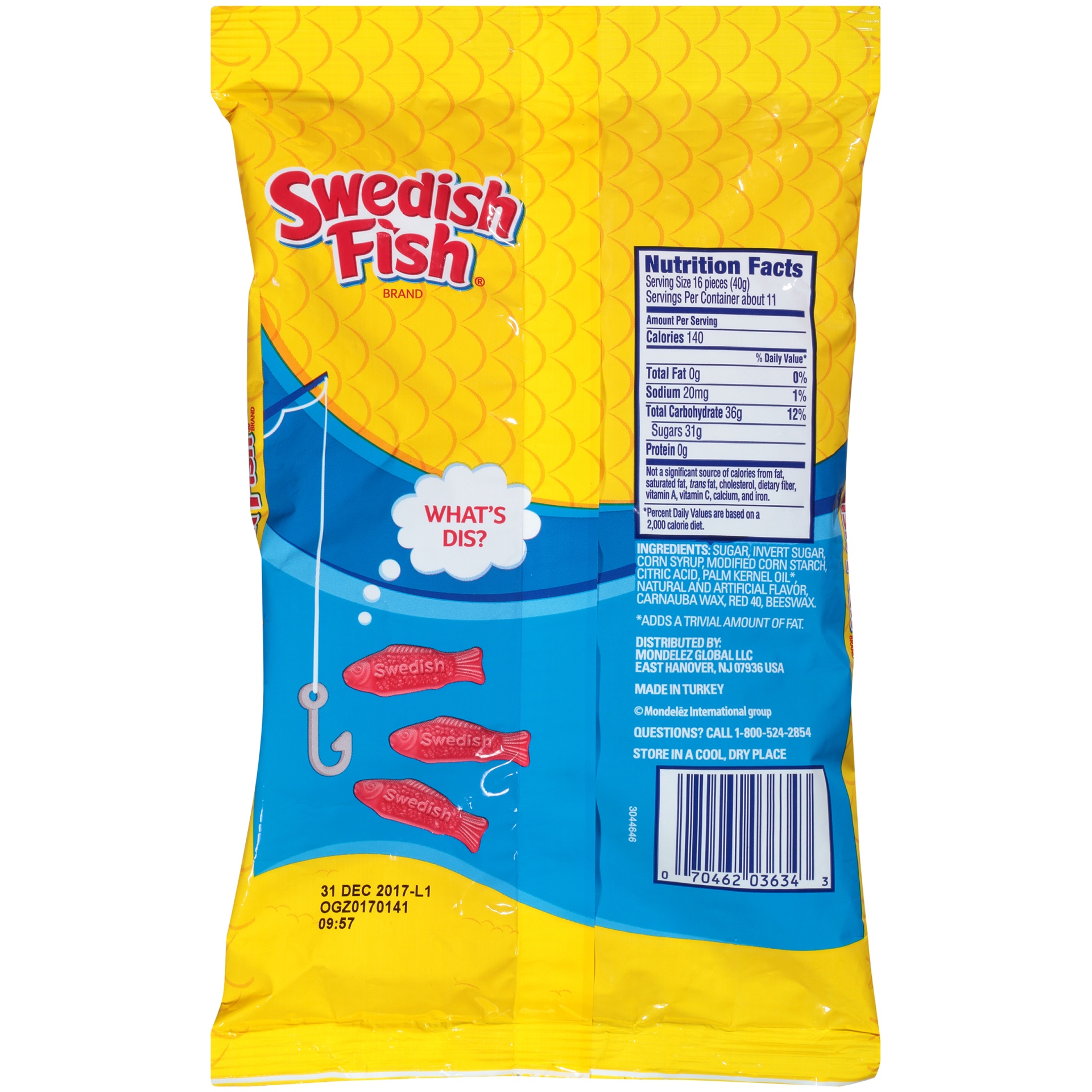 slide 6 of 6, Swedish Fish Laydown Bag, 16 oz