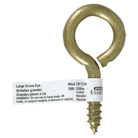 slide 7 of 13, Hillman Durasteel Screw Eye.307x2-7/8" per pack, 1 ct