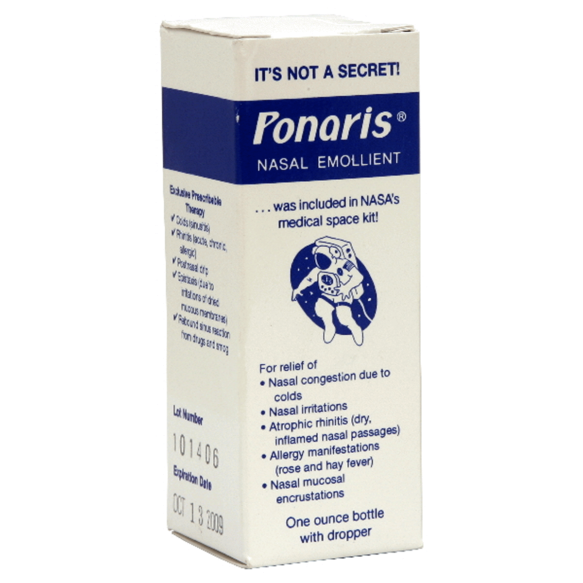 slide 1 of 1, Ponaris Nasal Emollient, 1 oz