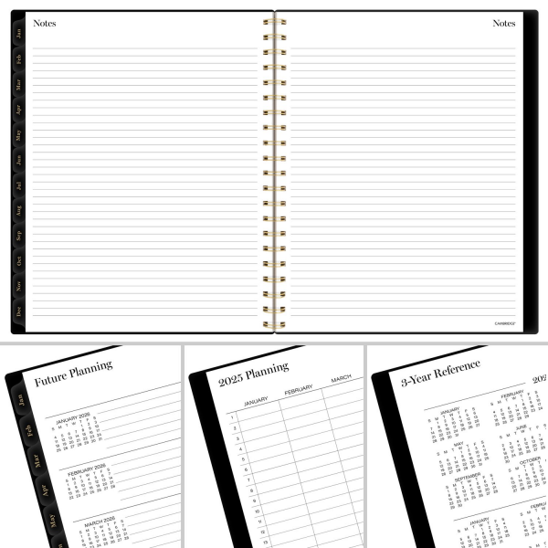 slide 4 of 5, Cambridge Radiate 2025 Weekly Monthly Planner, Large, 8 1/2" x 11", 11 in