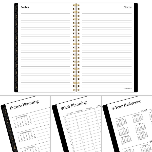 slide 4 of 5, Cambridge Radiate 2025 Weekly Monthly Planner, Small, 5 1/2" x 8 1/2", 1 ct