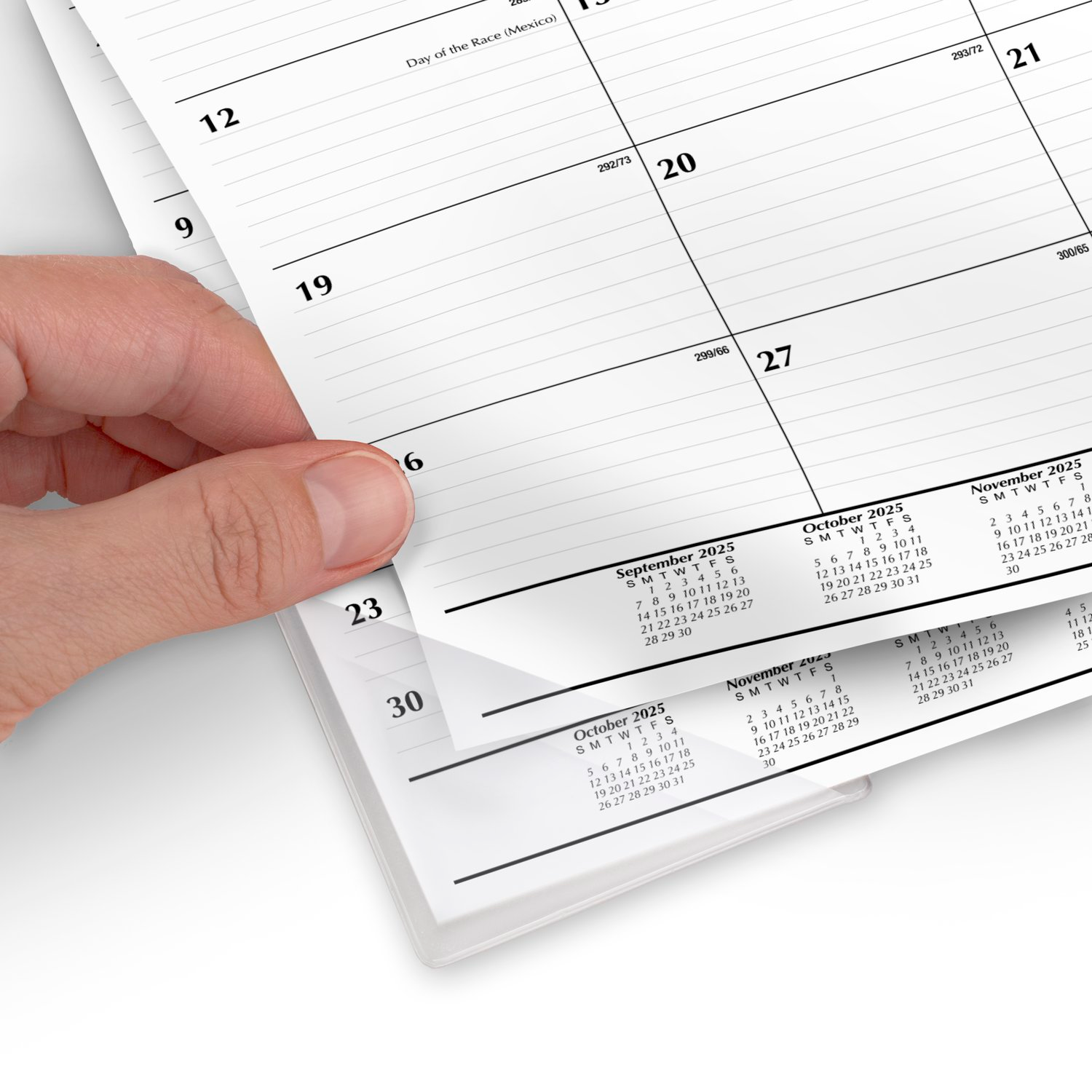 slide 4 of 8, Mead® Basic 2026 Monthly Desk Pad Calendar, Compact, 17 3/4" x 11", 11 in