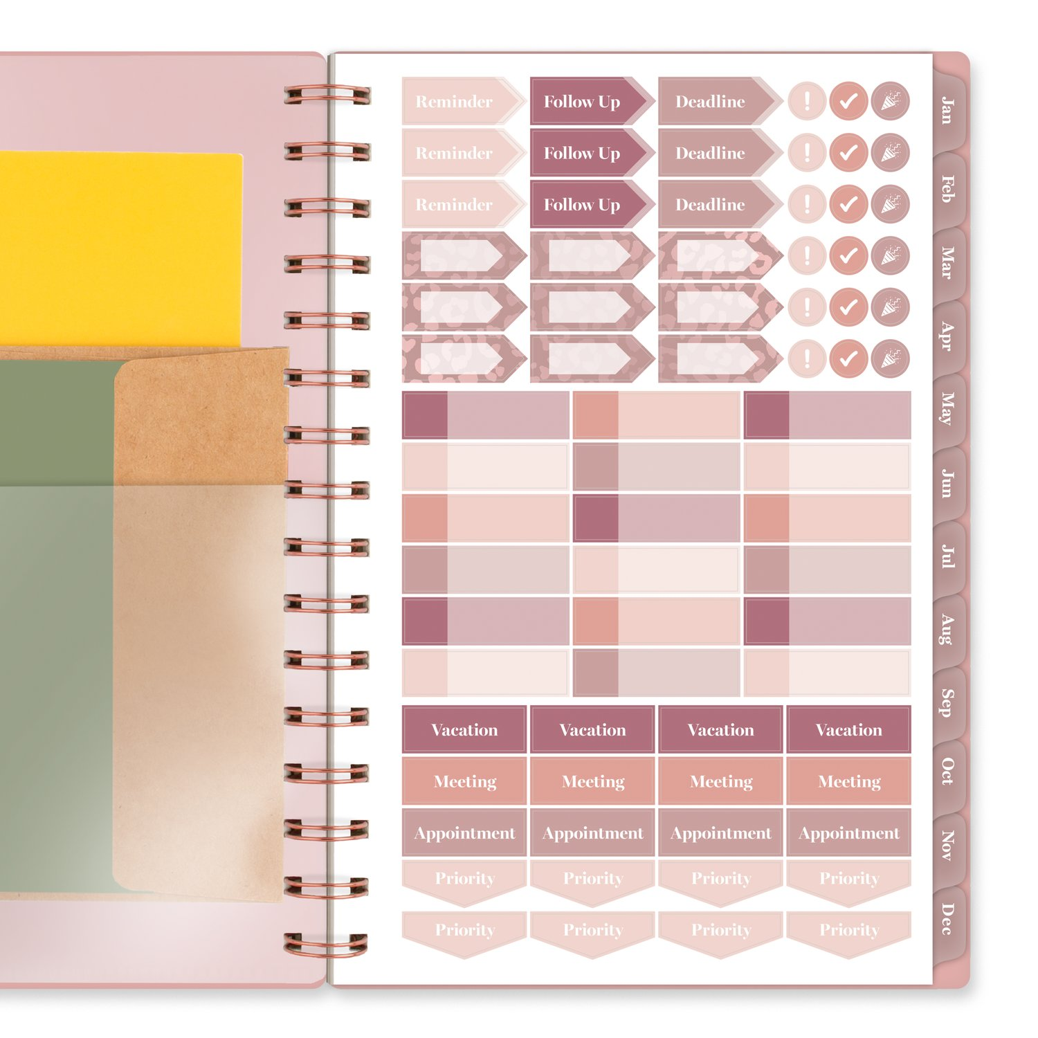 slide 5 of 8, Cambridge® Savannah 2026 Weekly Monthly Planner, Small, 5 1/2" x 8 1/2", 1 ct