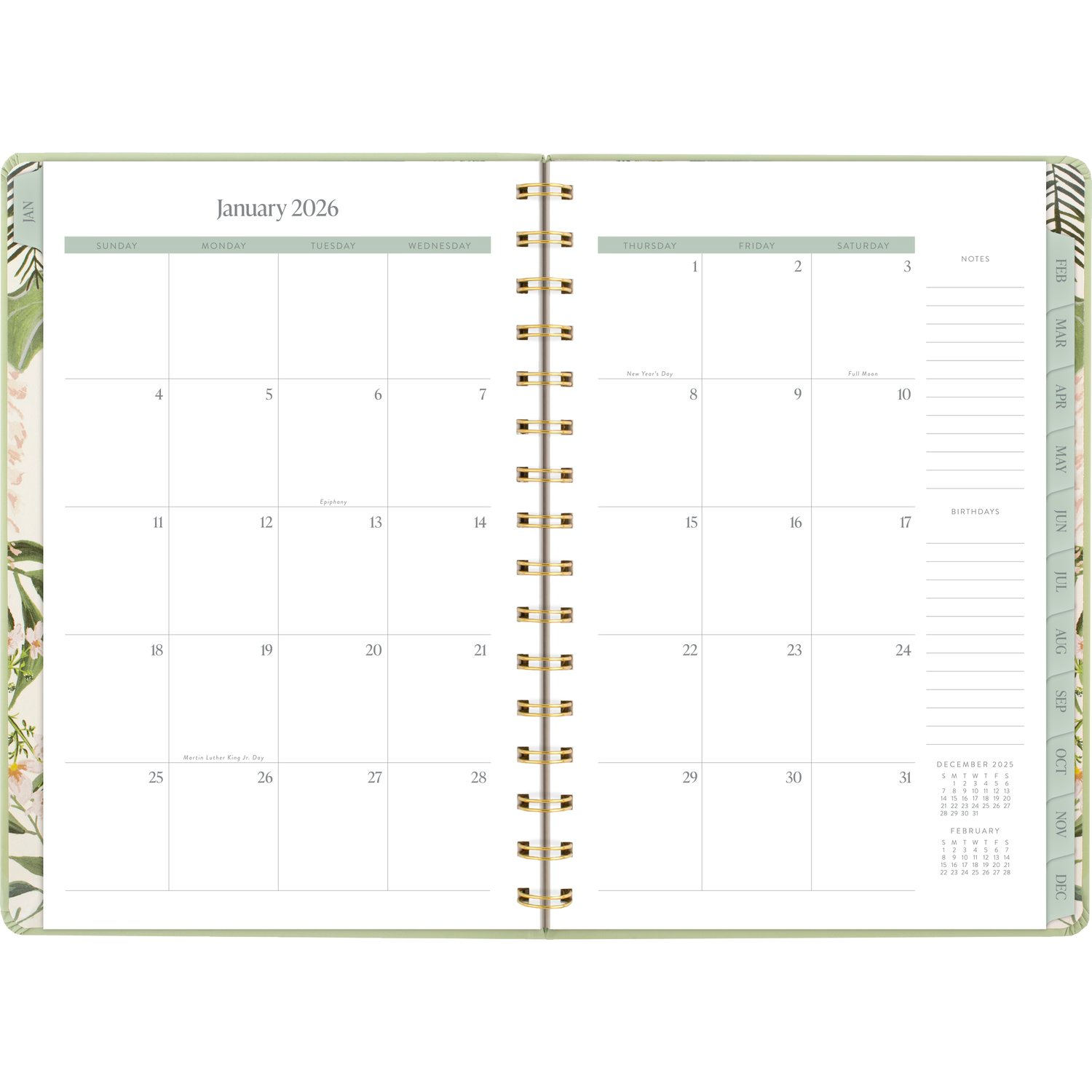 slide 3 of 8, Pen+Pillar for Cambridge® 2026 Weekly Monthly Planner, Garden Rose, Small, 5 1/2" x 8 1/2", 1 ct