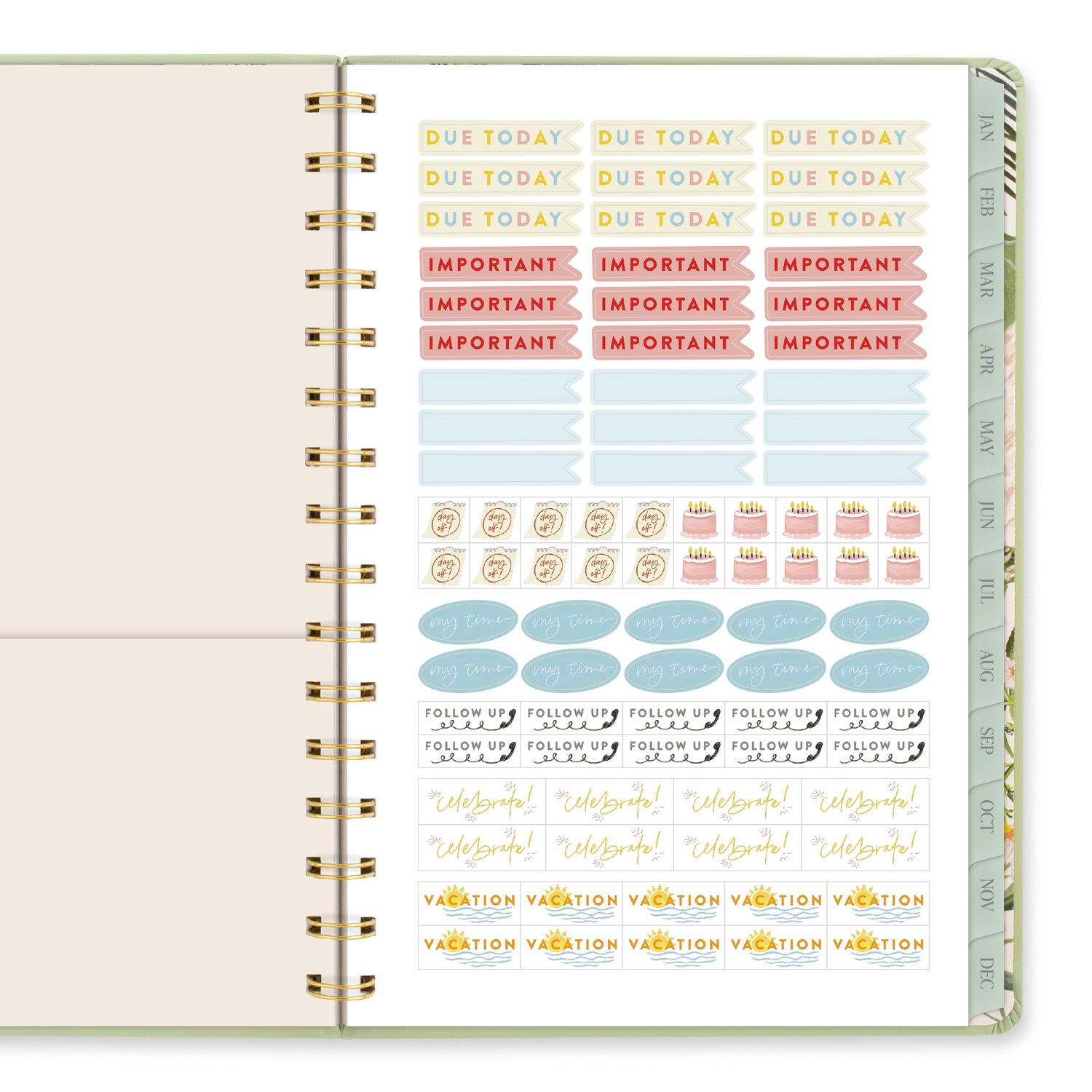slide 5 of 8, Pen+Pillar for Cambridge® 2026 Weekly Monthly Planner, Garden Rose, Small, 5 1/2" x 8 1/2", 1 ct