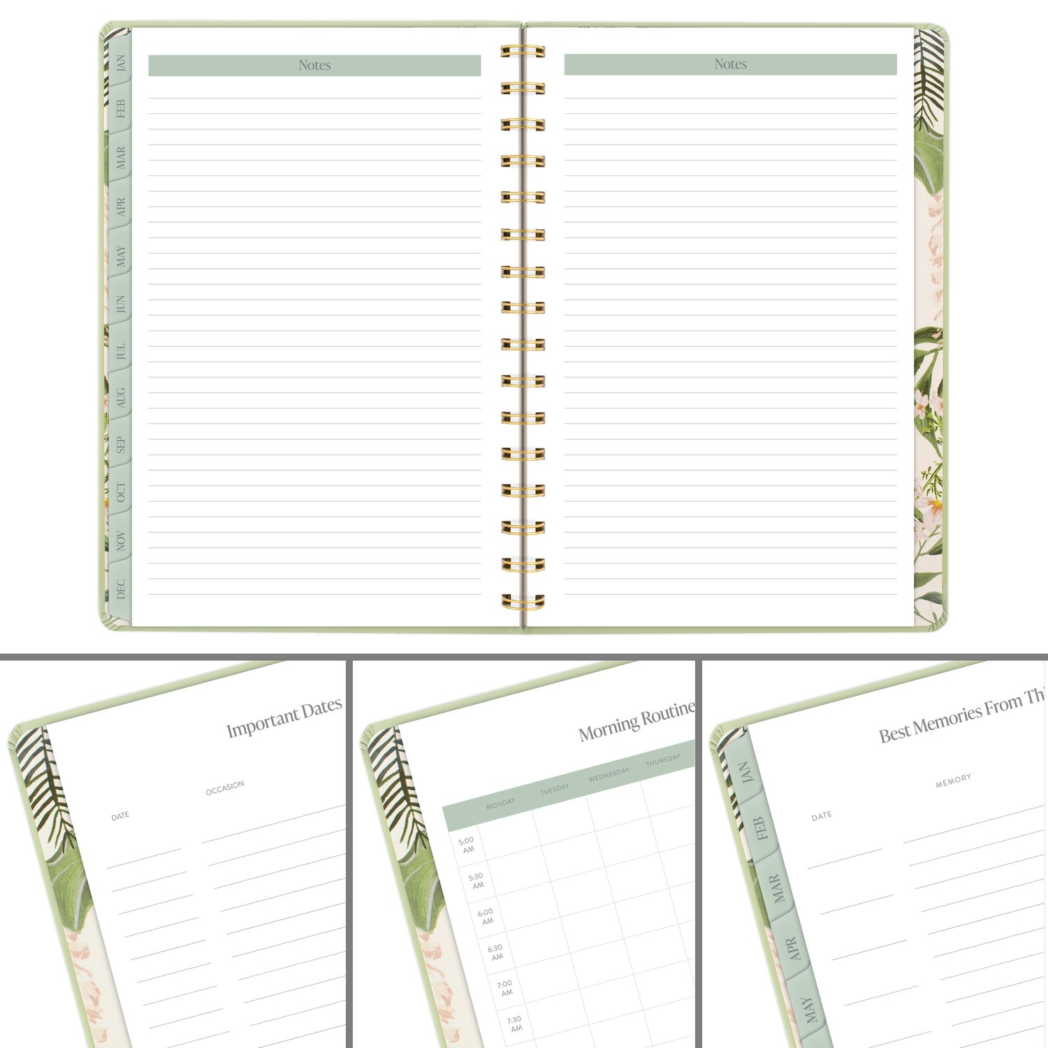 slide 8 of 8, Pen+Pillar for Cambridge® 2026 Weekly Monthly Planner, Garden Rose, Small, 5 1/2" x 8 1/2", 1 ct