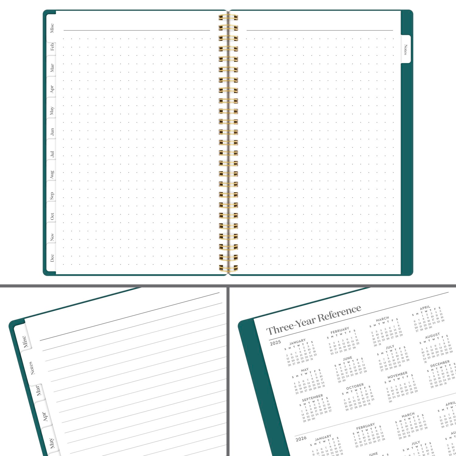 slide 8 of 8, Cambridge® WorkStyle® Classic 2026 Weekly Monthly Planner, Transformative Teal, Small, 5 1/2"" x 8 1/2"", 1 ct