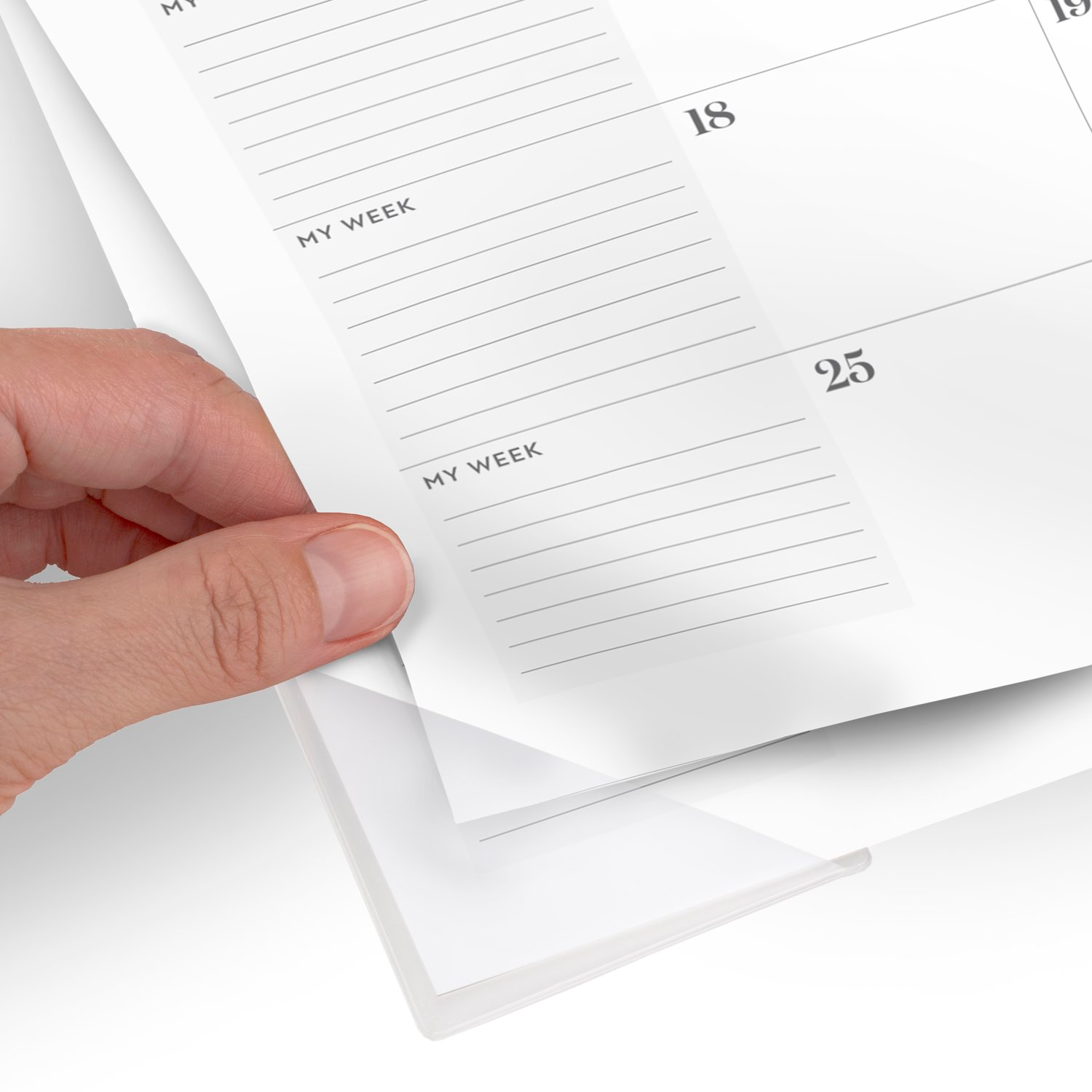 slide 5 of 7, Cambridge® WorkStyle® 2026 Monthly Desk Pad Calendar, Transformative Teal, Standard, 21 3/4" x 17", 17 in