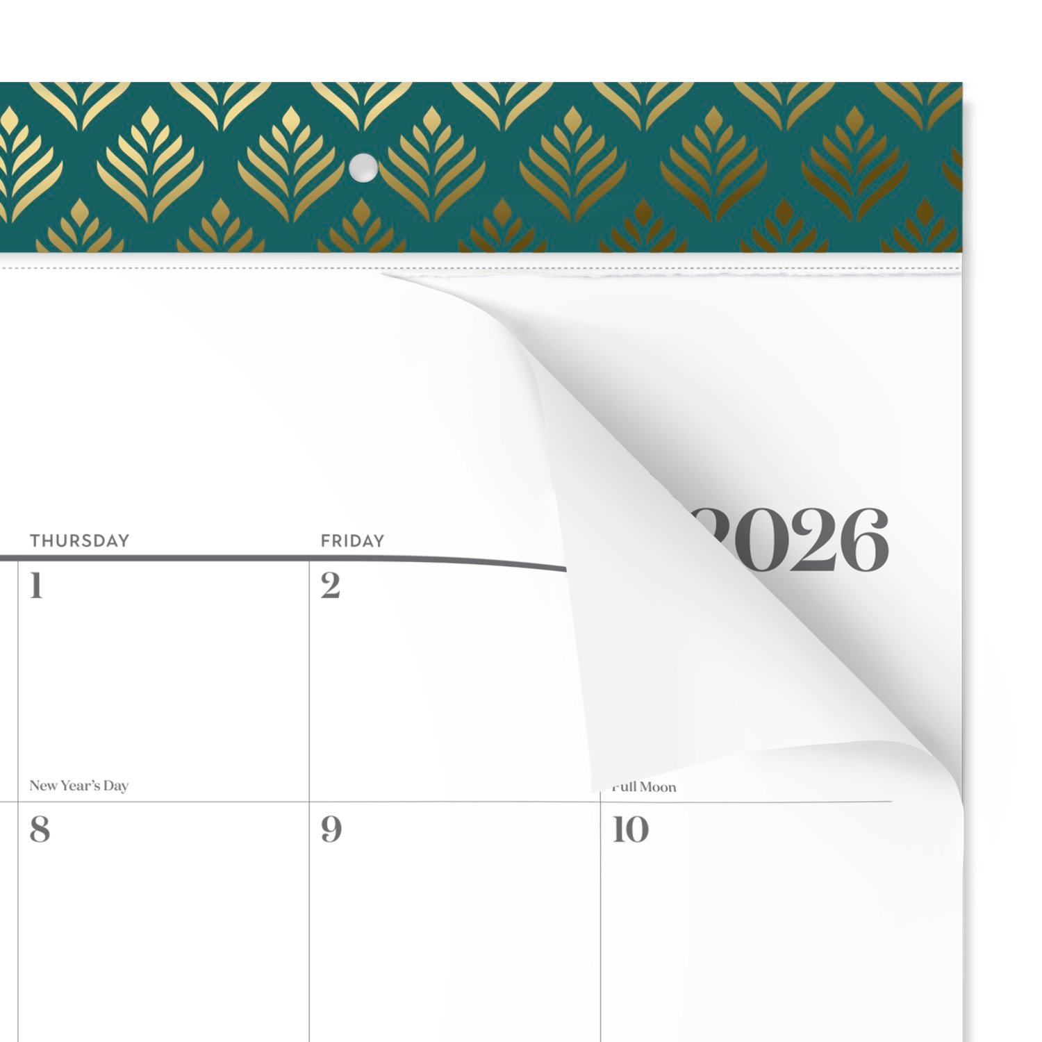 slide 7 of 7, Cambridge® WorkStyle® 2026 Monthly Desk Pad Calendar, Transformative Teal, Standard, 21 3/4" x 17", 17 in