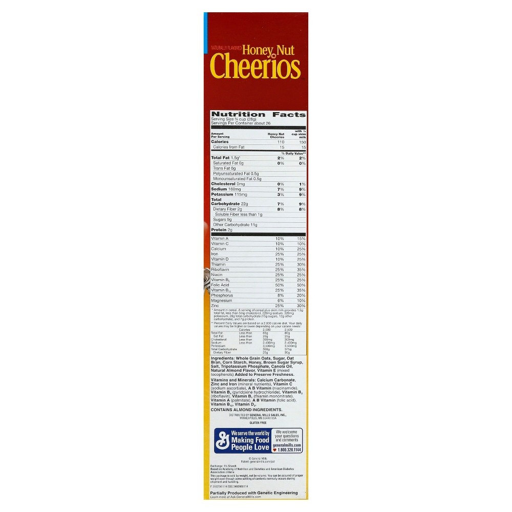slide 4 of 4, Cheerios General Mills Honey Nut Cheerios Giant Size Cereal, 27.2 oz