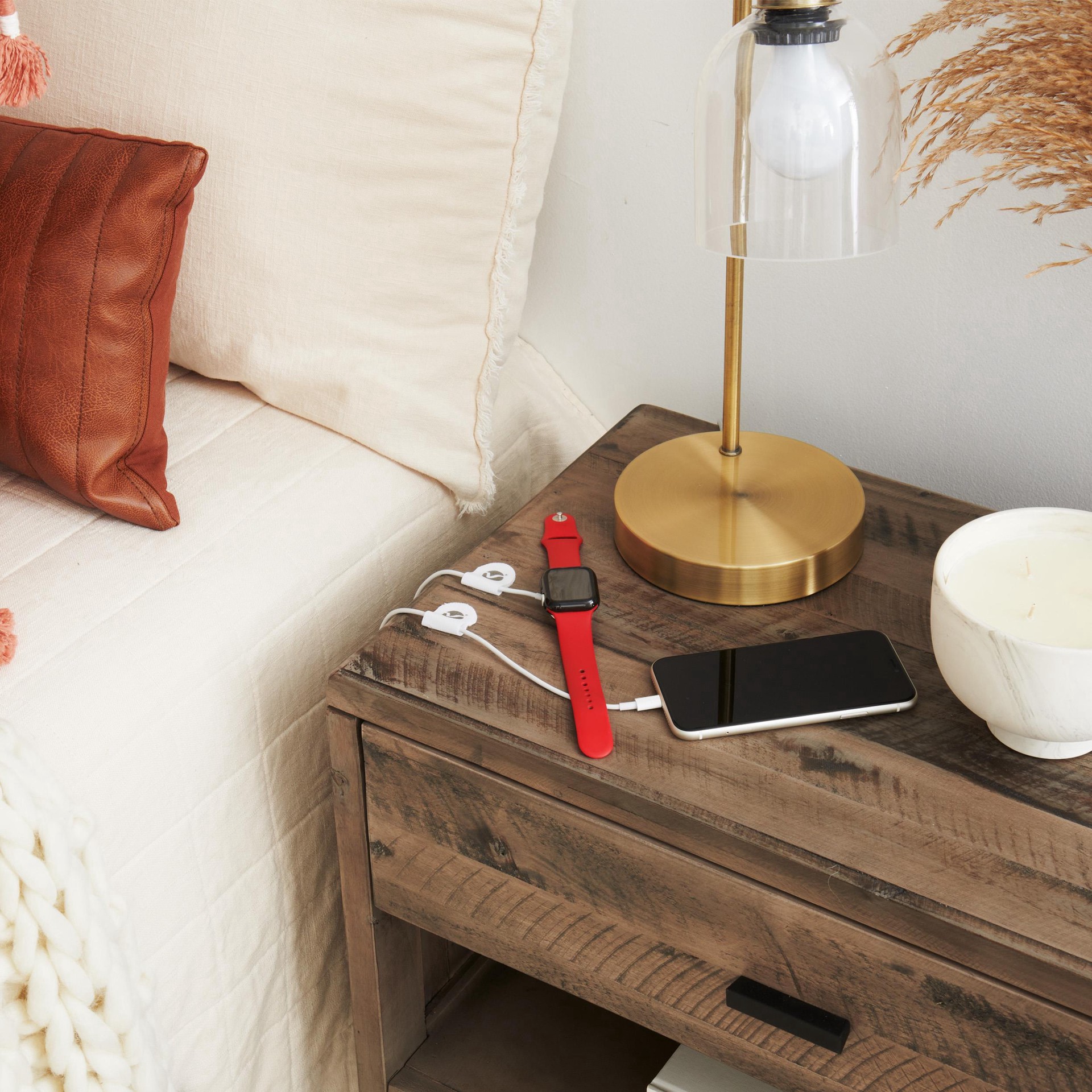 slide 2 of 4, VELCRO Brand Cord Keepers, White, Pack Of 5 Keepers, 5 ct