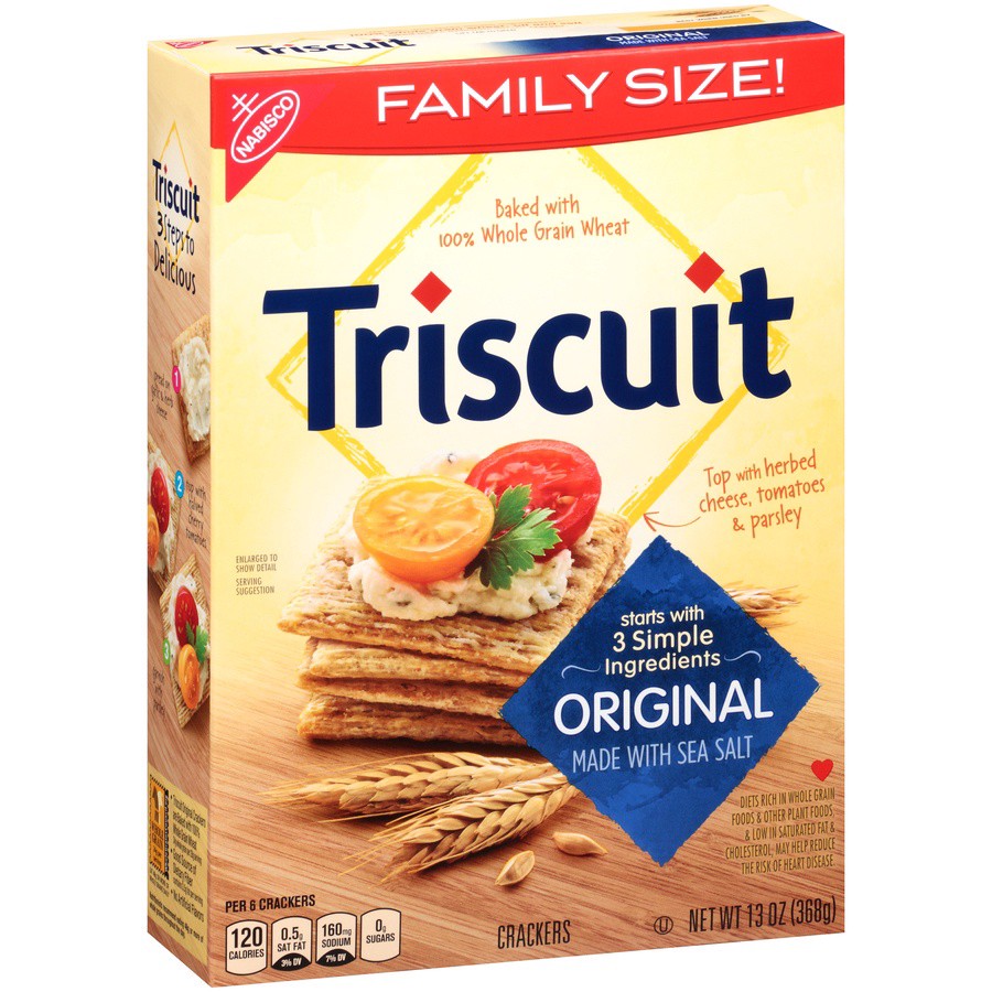 slide 4 of 8, Triscuit Original Crackers, 13 oz