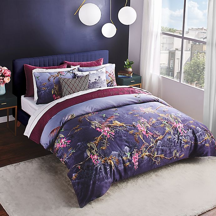 Ted Baker London Hibiscus Twin Comforter Set Dark Grey 2 ct Shipt