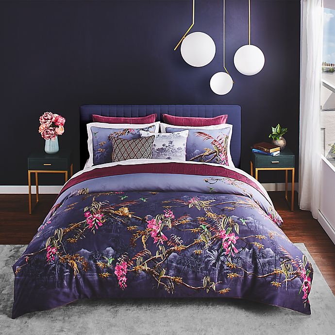 Ted Baker London Hibiscus Twin Comforter Set Dark Grey 2 ct Shipt