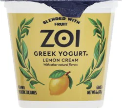 Zoi Greek Lemon Cream Yogurt- 6 oz
